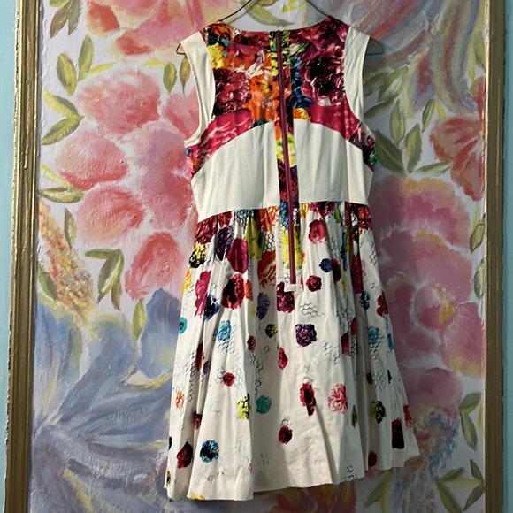 Prabal Gurung for target fir and flair  summer dress floral printed cotton - Picture 4 of 5